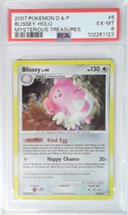 V1894: 2007: Blissey: 5/123: Mysterious Treasures: D & P: PSA: 6: EX-MT: 102261123